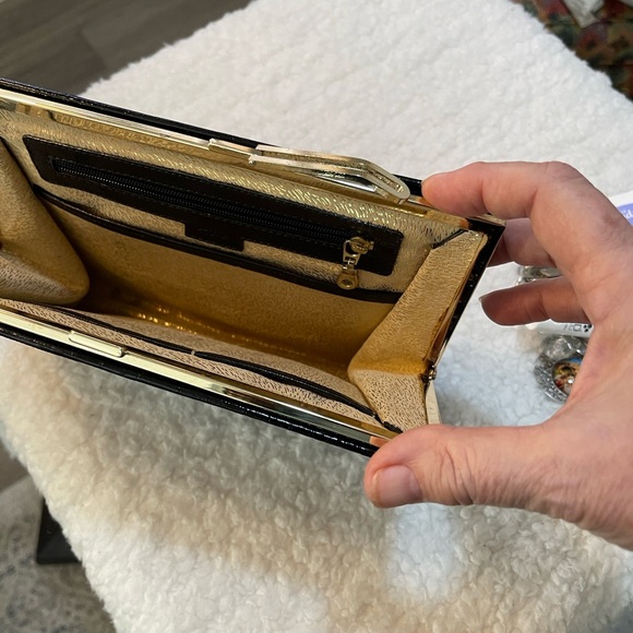 ABAS Elegant Black Crocodile-Embossed Clutch with products - Picture 9 of 14